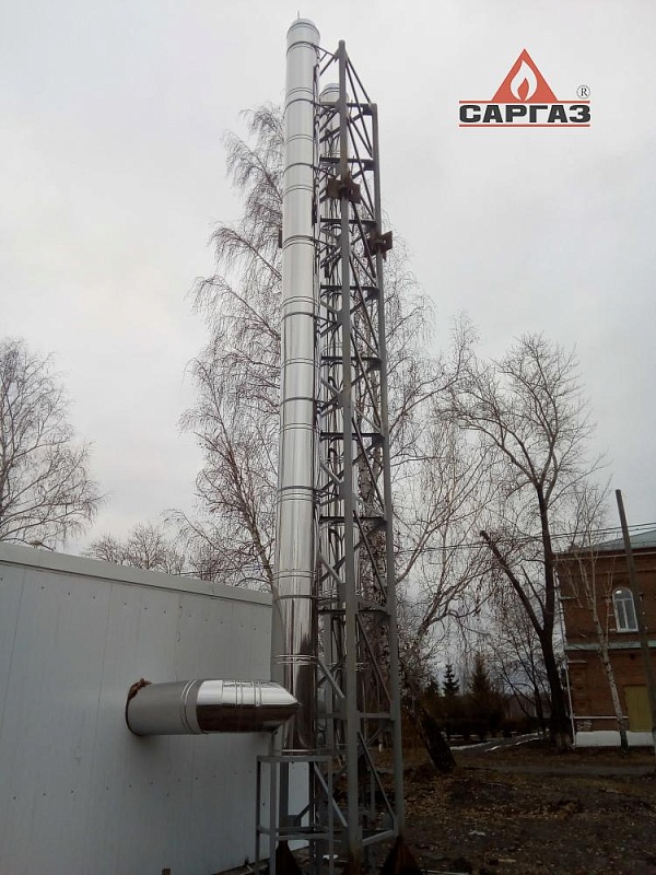 Поставка дымовой трубы для котельной ЦПБ г. Сенгилей Ульяновской области - фото №2